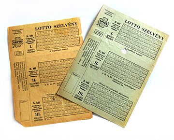 Régi lottószelvények 1957-ből